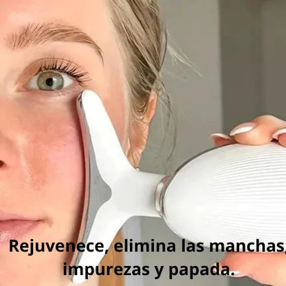 Dispositivo Facial Trata y Previene Arrugas, Manchas y Papada - Fototerapia Antienvejecimiento